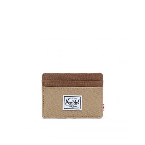 Herschel Charlie  Kelp/Saddle Brown RFID Card Wallet