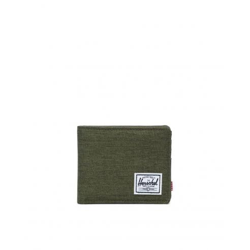 Herschel Roy wallet Olive night Crosshatch/Olive night RFID