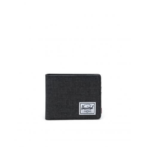 Herschel Hank Black crosshatch/Black RFID Wallet