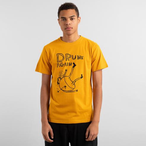 Dedicated Stockholm Drunk Golden Yellow T-Shirt