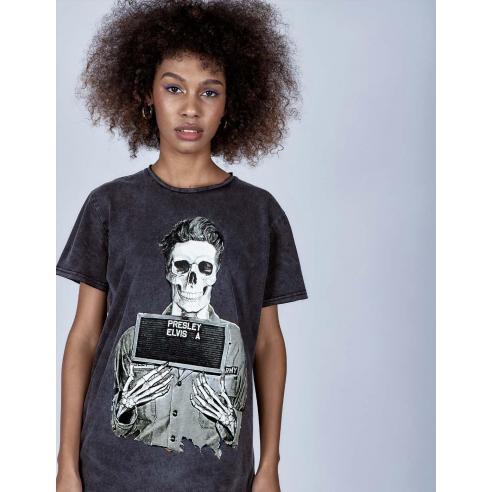 Le Crane Burning Love Skull T-Shirt