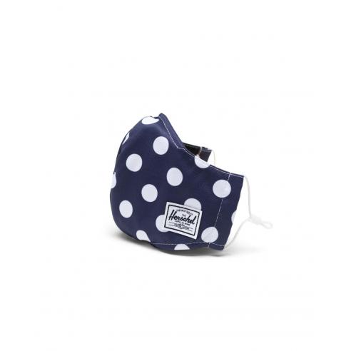 Herschel Classic Fitted Peacoat Polka Dot Face Mask