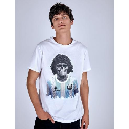 Le Crane Maradona Skull T-Shirt