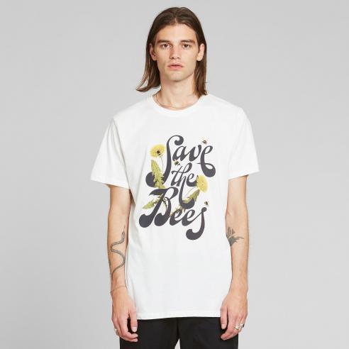 Dedicated Stockholm Save the bees off white T-Shirt