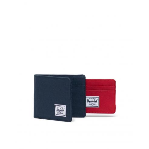 Herschel Andy RFID Navy Red Wallet