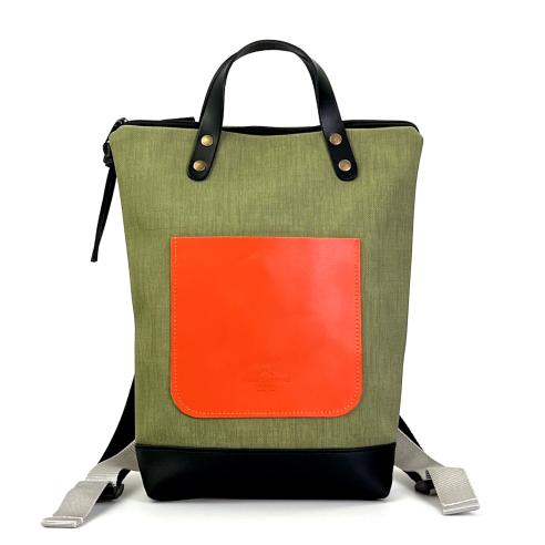 Daniel Chong Mini Waterproof Black/Green/Red Backpack