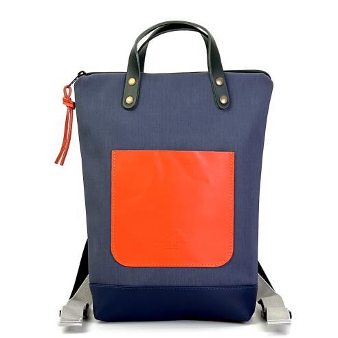 Daniel Chong Mini Waterproof Navy/Navy/Orange Backpack