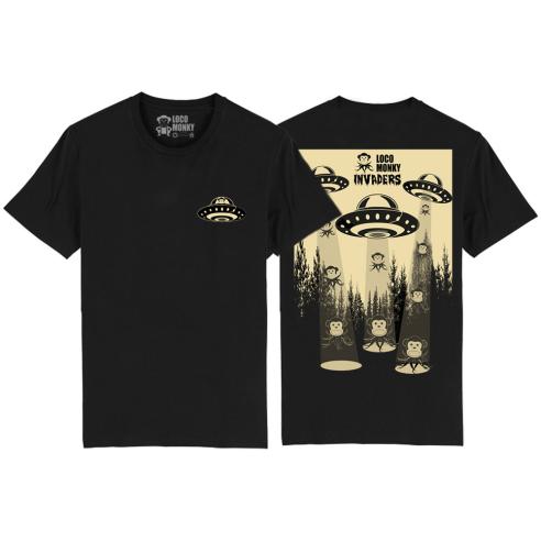 Loco Monky Invaders 2 caras Black x Numwear T-Shirt