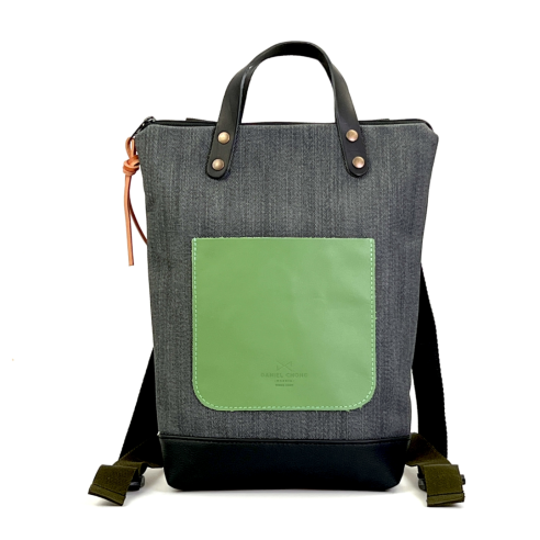 Daniel Chong Mini Waterproof Black/Grey/Green Backpack
