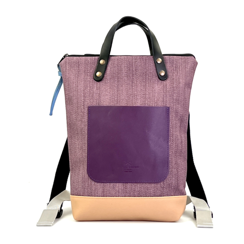 Daniel Chong Mini Waterproof Beige/Purple/Purple Backpack