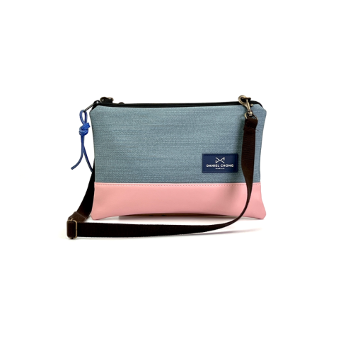 Daniel Chong Mini Waterproof Pink/Turquoise Shoulder bag