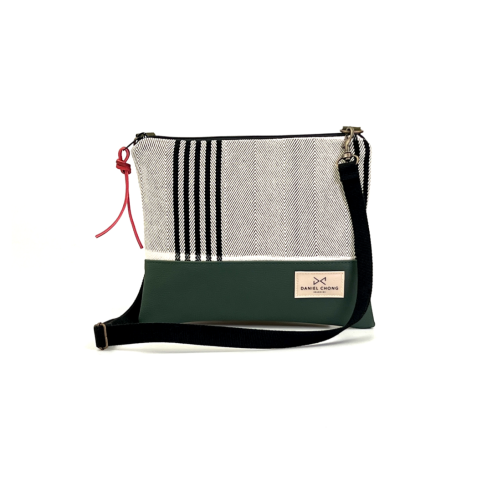 Daniel Chong Mini Squared Green/Pattern Shoulder bag