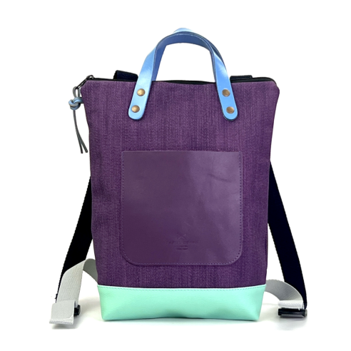 Daniel Chong Mini Waterproof Mint/Purple/Purple Backpack