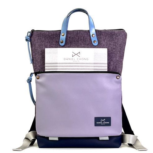 Daniel Chong Book Holder Navy/Purple/Purple Backpack