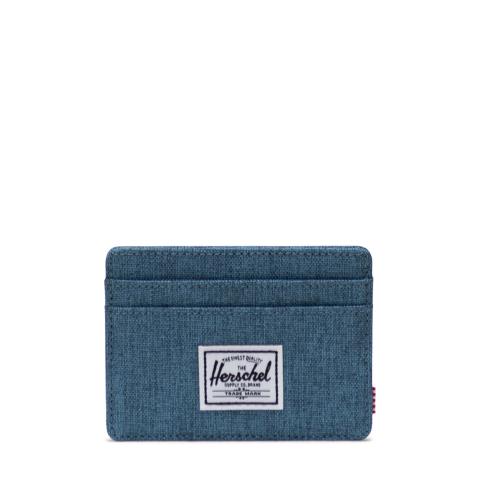 Herschel Charlie Copen Blue Crosshatch Card Wallet