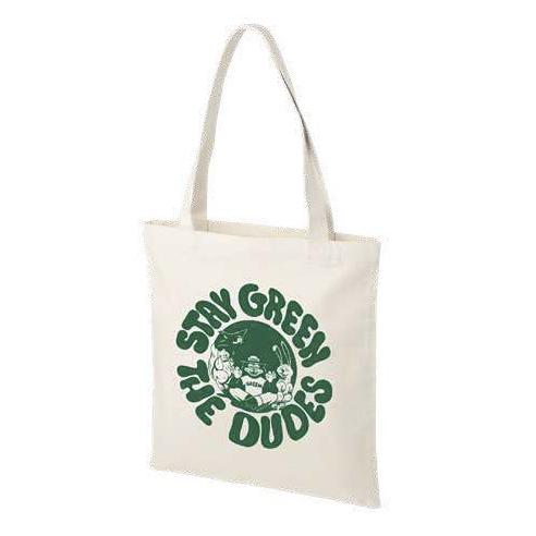 Tote bag The Dudes Stay Green Off White