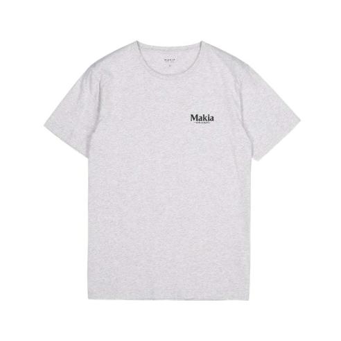 Makia Unisex Plug Light grey T-Shirt