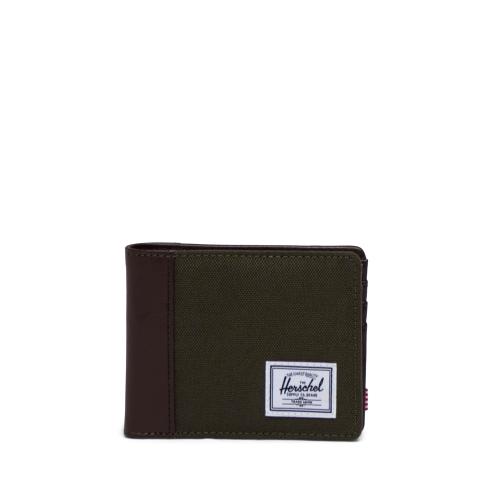 Herschel Hank RFID Ivy Green/Chicory Coffee Wallet