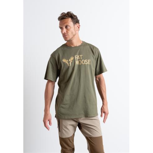 Fat Moose Logo Army T-Shirt