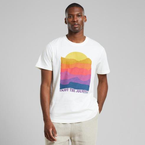 Camiseta Dedicated Stockholm Sunset Lines Off white