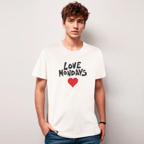 Camiseta Num Wear x Loco Monky Love Mondays Old White